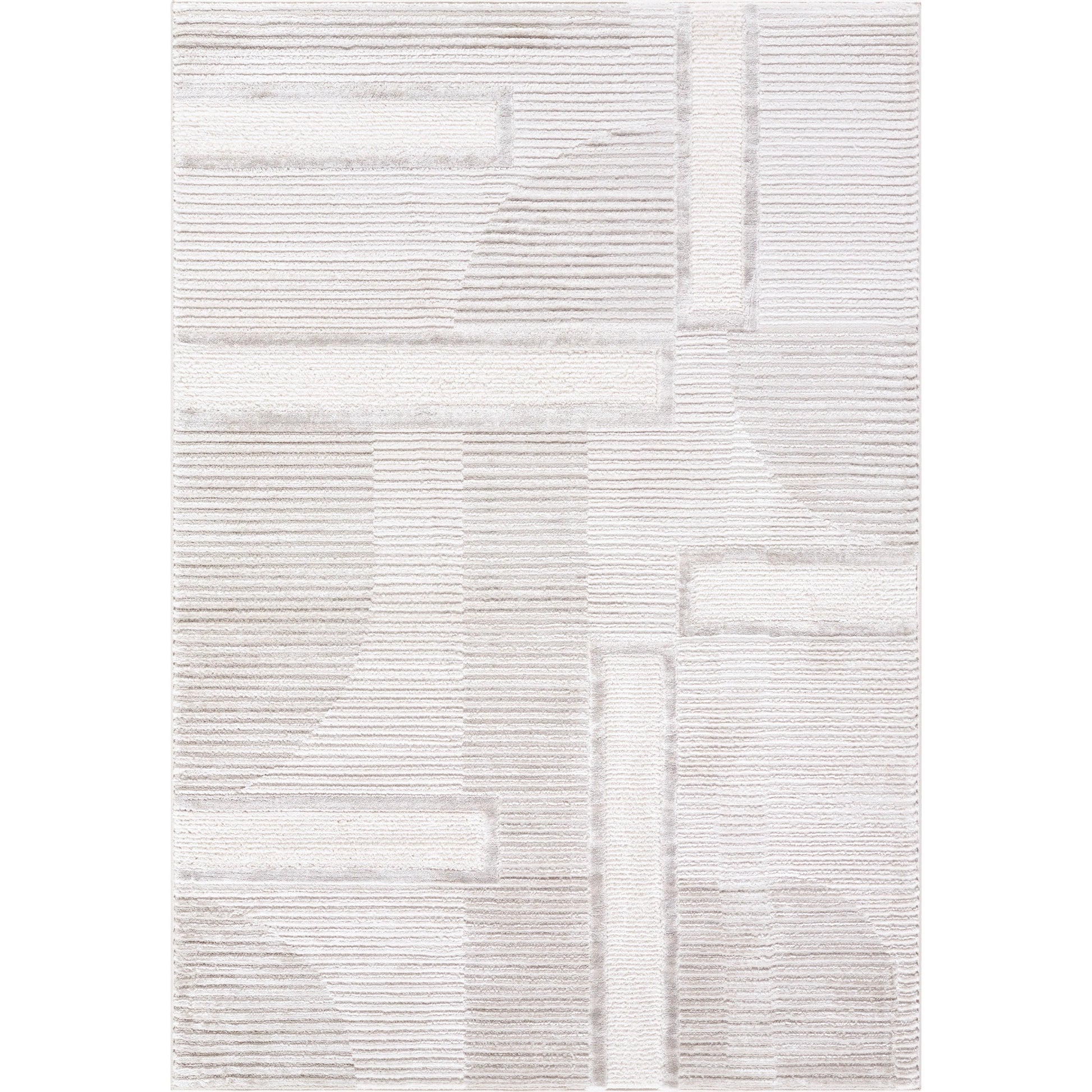 Wolly Rug - 536053 by Livabliss in light silver, off-white, silver. Made from polypropylene, polyester in a unique style.