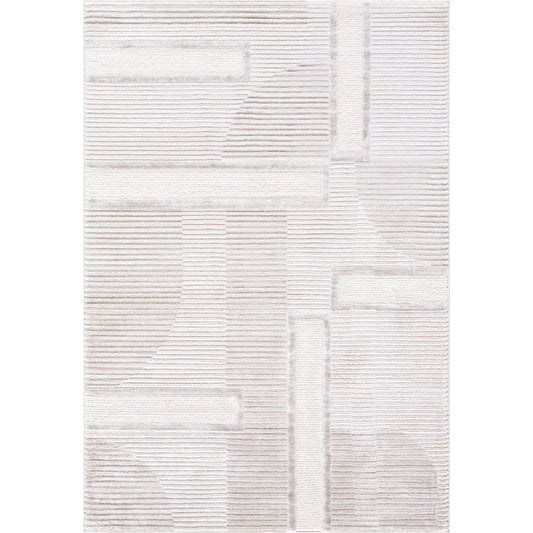 Wolly Rug - 536053 by Livabliss in light silver, off-white, silver. Made from polypropylene, polyester in a unique style.