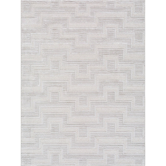 Wolly WOY-2301 Rug by Livabliss in ivory, white, light gray, cream. Made from polypropylene, polyester in a unique style.