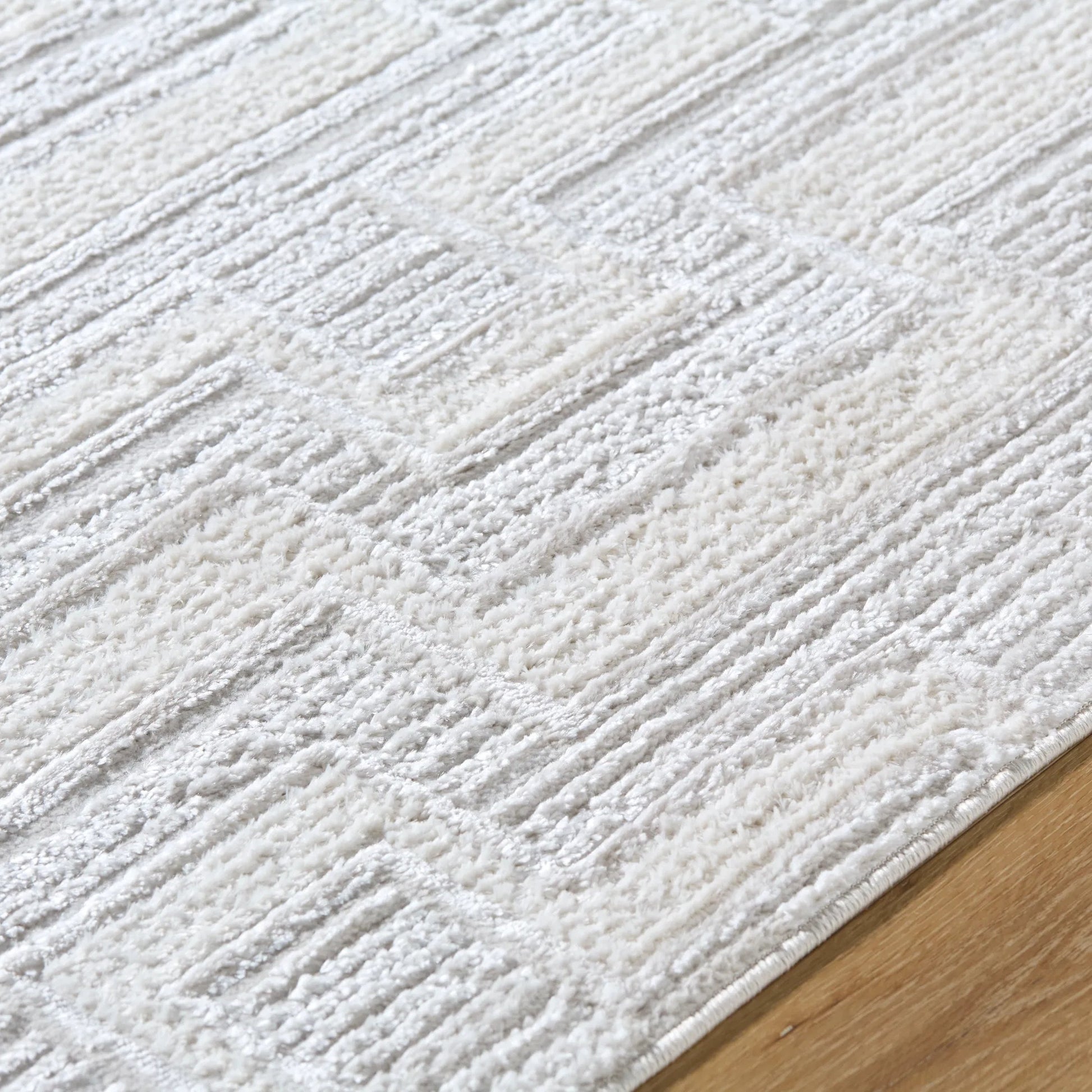 Wolly WOY-2301 Rug by Livabliss in ivory, white, light gray, cream. Made from polypropylene, polyester in a unique style.
