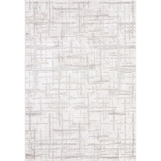 Wolly Rug - 536071 by Livabliss in ash, slate, sterling grey, metallic - silver, pale pink, sage. Made from polypropylene, polyester in a unique style.