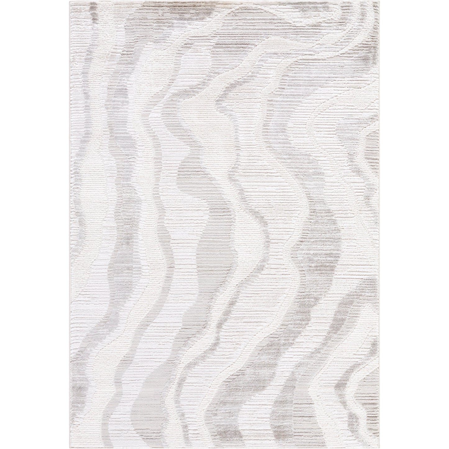 000 SI-2168687,SI-2168688,SI-2245753 | Primary Silo | Wolly WOY-2307 Rug by Livabliss in white, ivory, medium gray, light gray, cream. Made from polypropylene, polyester in a unique style.