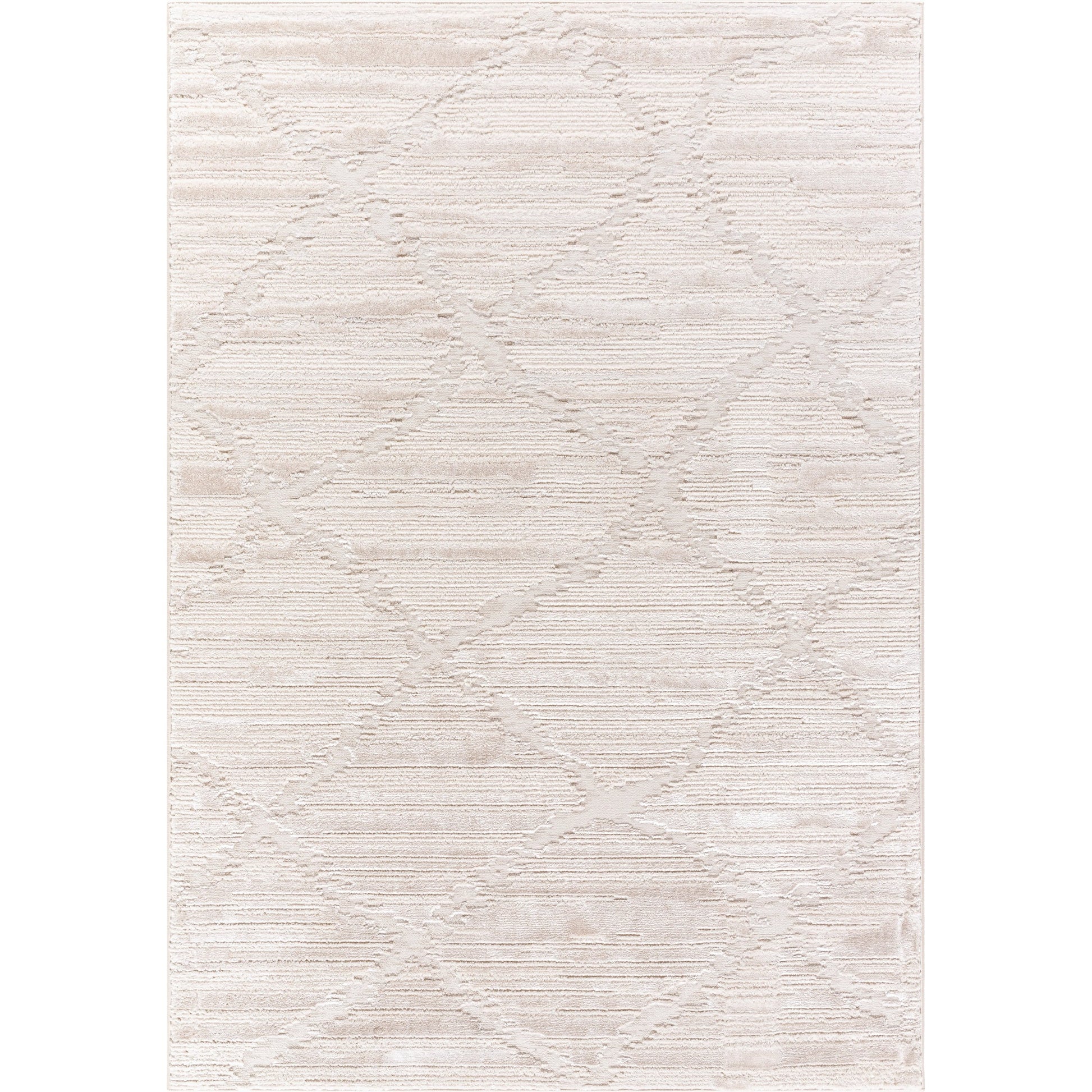 Wolly WOY-2308 Rug by Livabliss in ivory, white, light gray, cream. Made from polypropylene, polyester in a unique style.