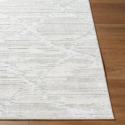 Wolly WOY-2308 Rug by Livabliss in ivory, white, light gray, cream. Made from polypropylene, polyester in a unique style.