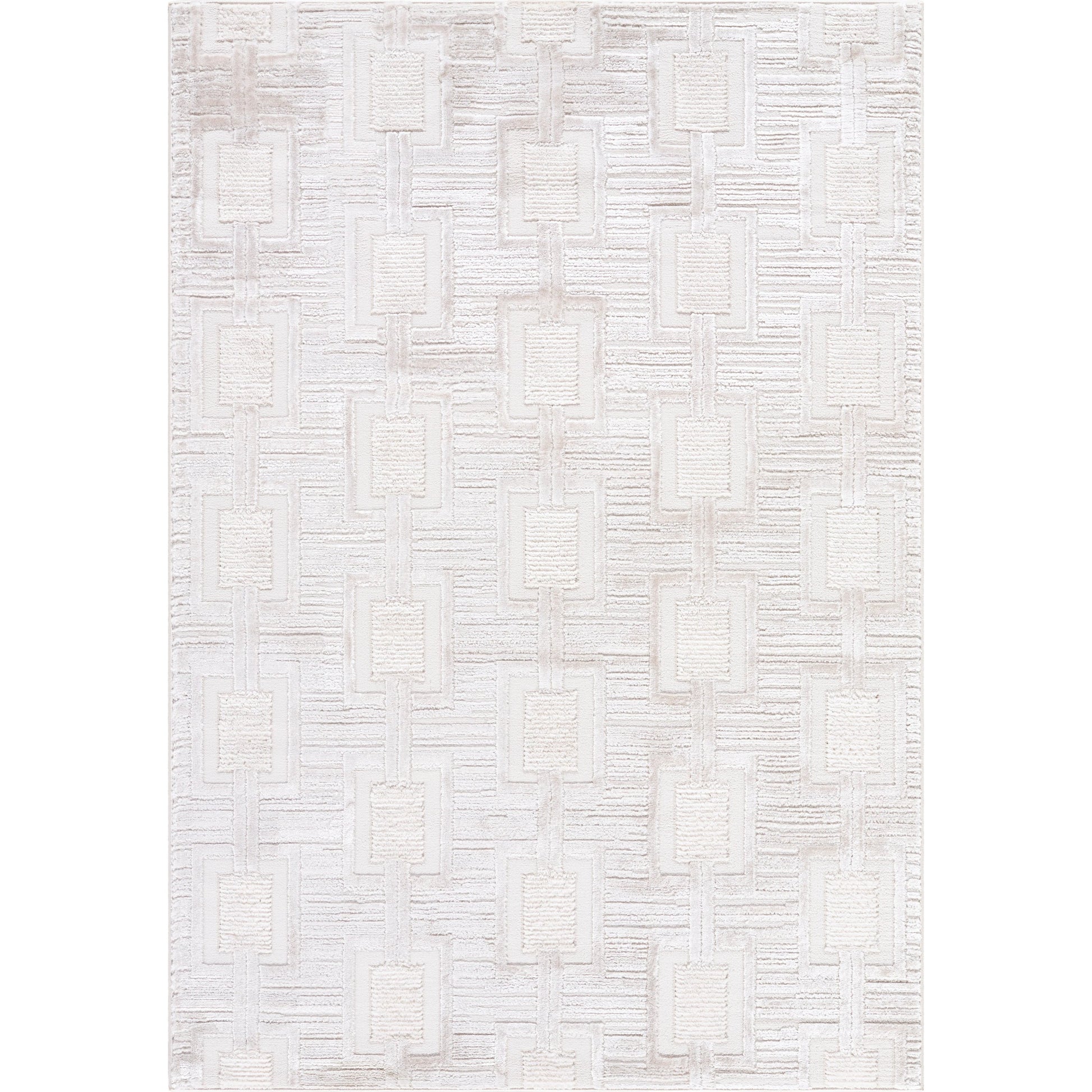 Wolly WOY-2311 Rug by Livabliss in ivory, white, light gray, cream, mustard. Made from polypropylene, polyester in a unique style.