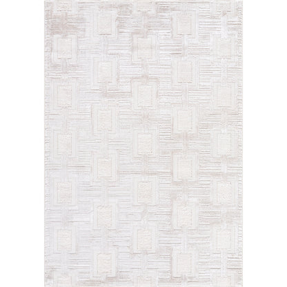 Wolly WOY-2311 Rug by Livabliss in ivory, white, light gray, cream, mustard. Made from polypropylene, polyester in a unique style.