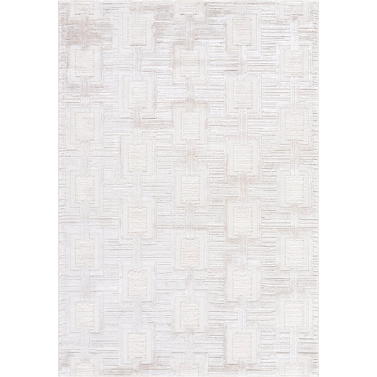 Wolly Rug - 536236 by Livabliss in light silver, off-white, ash. Made from polypropylene, polyester in a unique style.