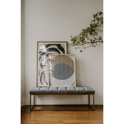 Delight Abstract Print by Moe's Home Collection in multicolor. Made from ink print on paper, glass, wood stretchers in a transitional style.