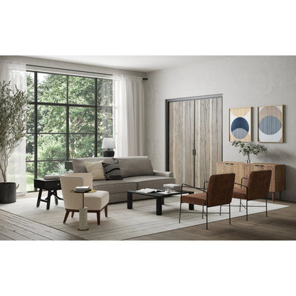 Delight Abstract Print by Moe's Home Collection in multicolor. Made from ink print on paper, glass, wood stretchers in a transitional style.