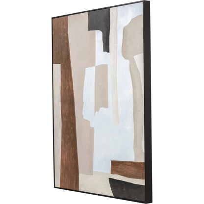 Fina 1 Wall Decor by Moe's Home Collection. Made from ink print on canvas, black polystyrene frame, pine stretchers in a modern style.