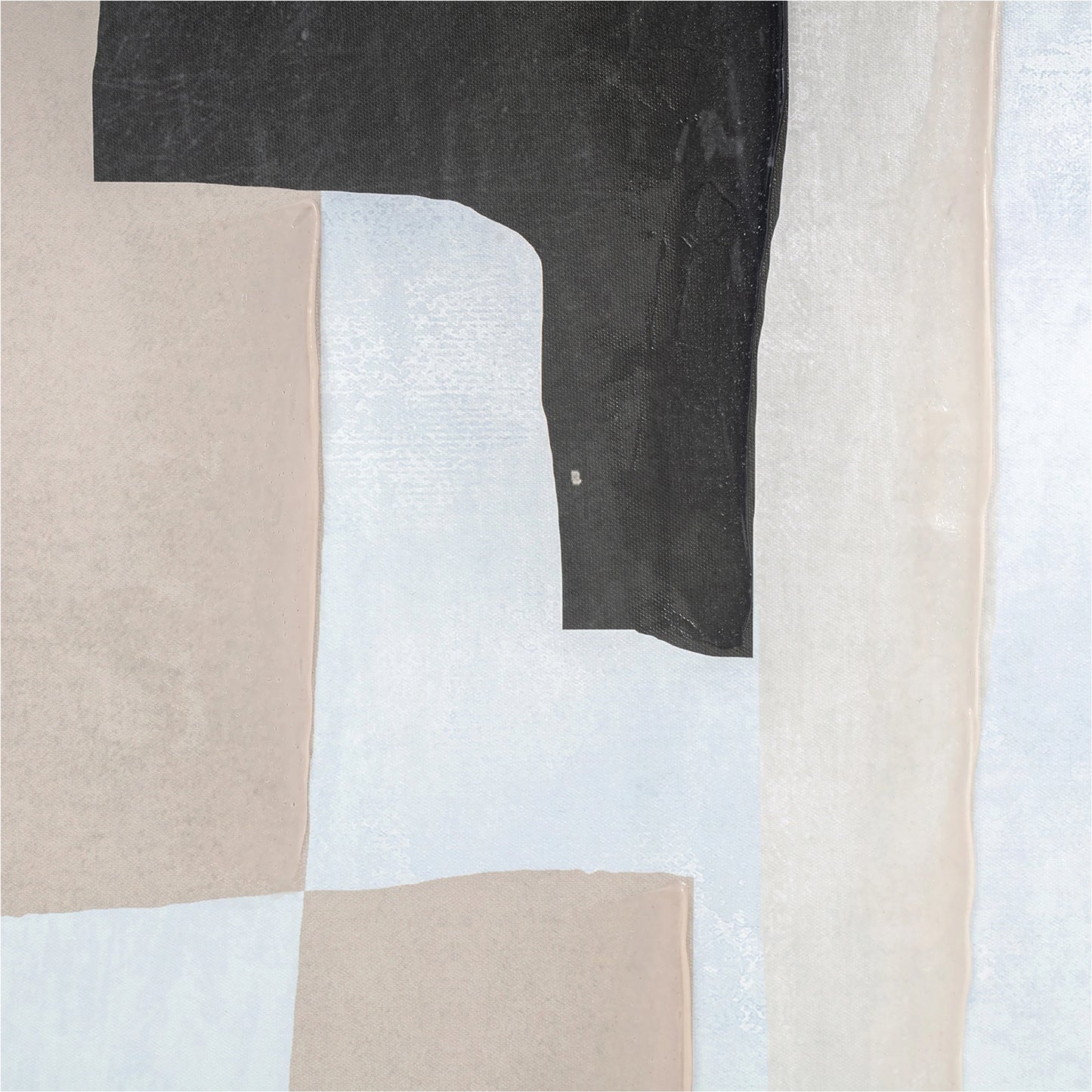 004 SI-1985222 | Closeup | Fina 1 Wall Decor by Moe's Home Collection. Made from ink print on canvas, black polystyrene frame, pine stretchers in a modern style.