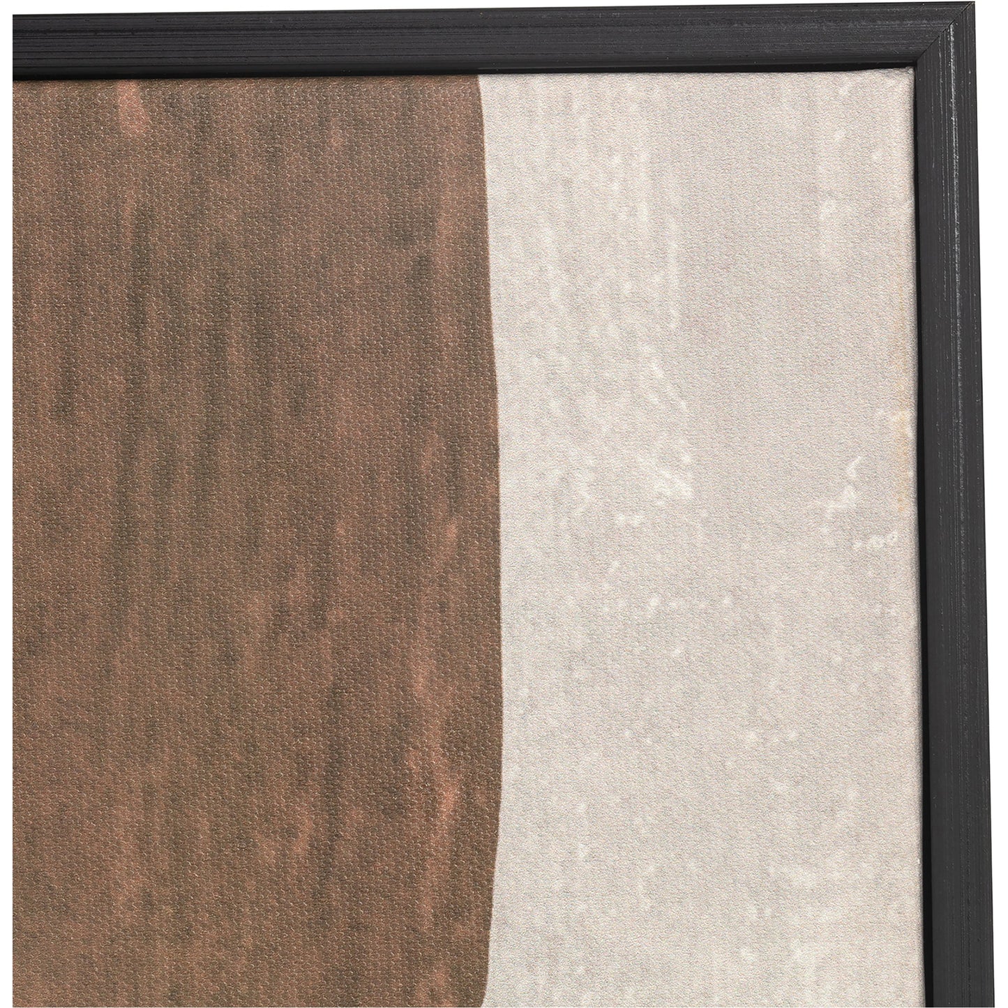 005 SI-1985223 | Closeup | Fina 2 Wall Decor by Moe's Home Collection in black. Made from ink print on canvas, black polystyrene frame, pine stretchers in a modern style.