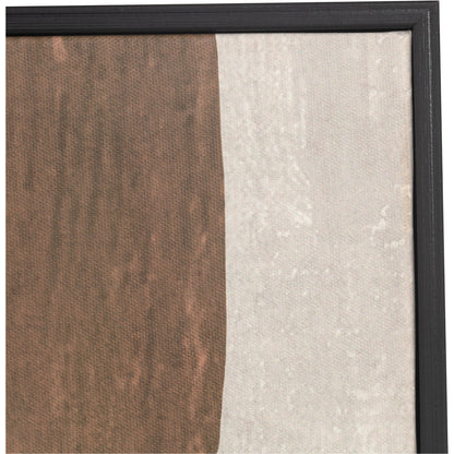 Fina 2 Wall Decor by Moe's Home Collection in black. Made from ink print on canvas, black polystyrene frame, pine stretchers in a modern style.