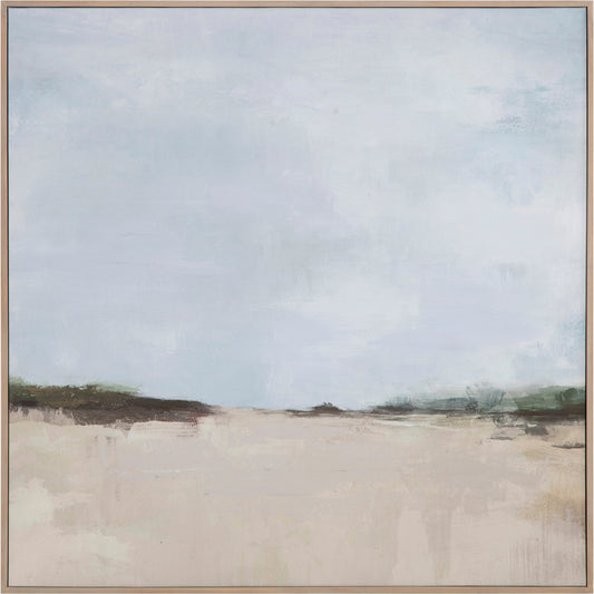 Grasslands Framed Painting by Moe's Home Collection. Made from print on canvas, pine frame in a modern style.