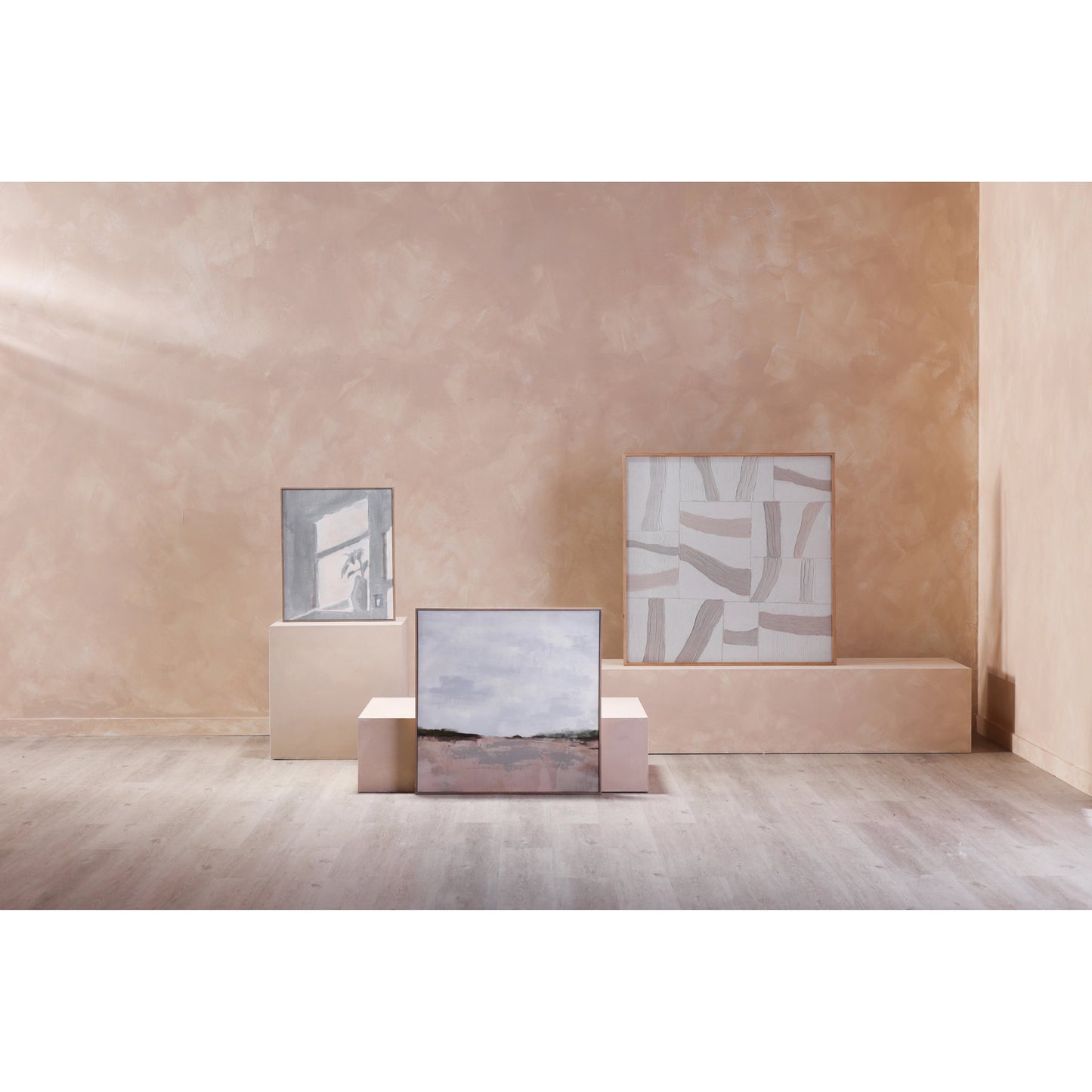 008 SI-1985260 | Lifestyle | Grasslands Framed Painting by Moe's Home Collection. Made from print on canvas, pine frame in a modern style.