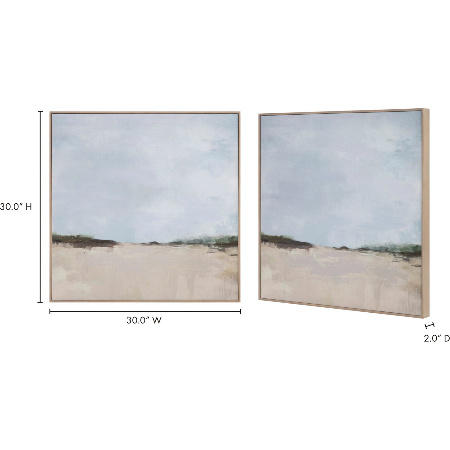 002 SI-1985260 | Additional Silo | Grasslands Framed Painting by Moe's Home Collection. Made from print on canvas, pine frame in a modern style.