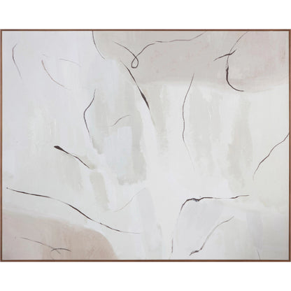 Impression Framed Painting Terra Palette by Moe's Home Collection in warm pine. Made from print on canvas, pine frame in a modern style.