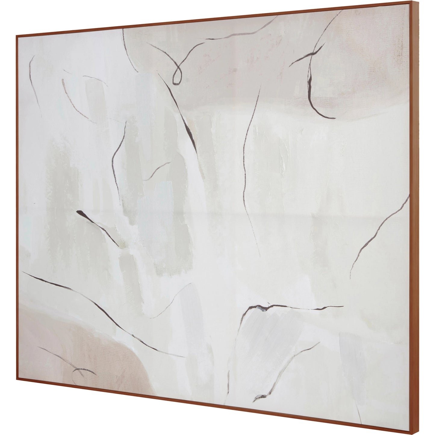 003 SI-1985269 | Additional Silo | Impression Framed Painting Terra Palette by Moe's Home Collection in warm pine. Made from print on canvas, pine frame in a modern style.