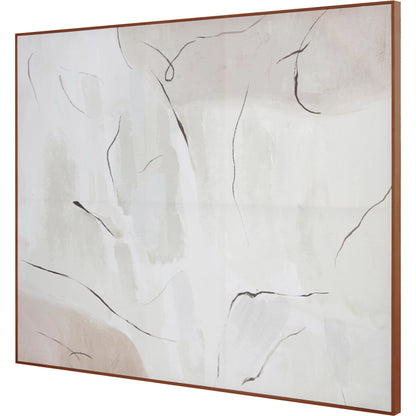 Impression Framed Painting Terra Palette by Moe's Home Collection in warm pine. Made from print on canvas, pine frame in a modern style.