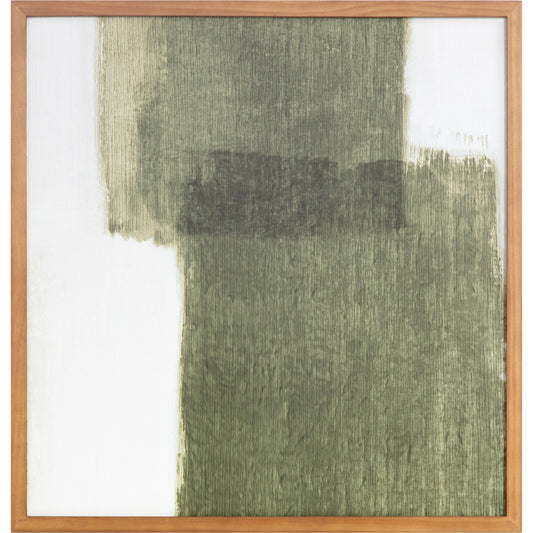 Brush Framed Painting by Moe's Home Collection in natural pine. Made from print on canvas, pine frame in a modern style.