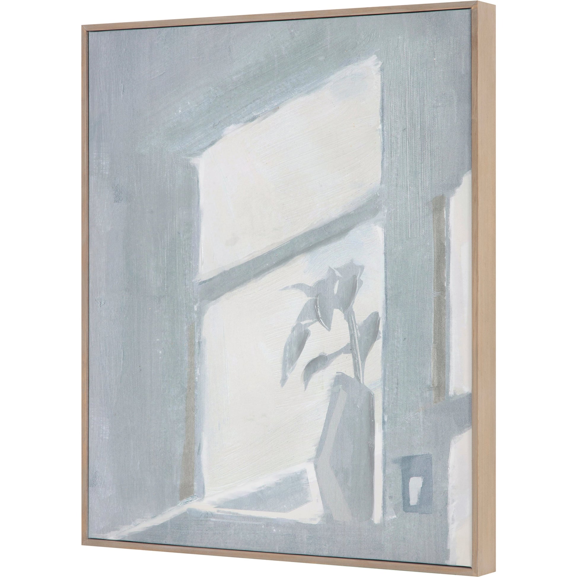 Morning Light Framed Painting by Moe's Home Collection. Made from polyester canvas, acrylic paint, fir back support board, metal frame in a modern style.