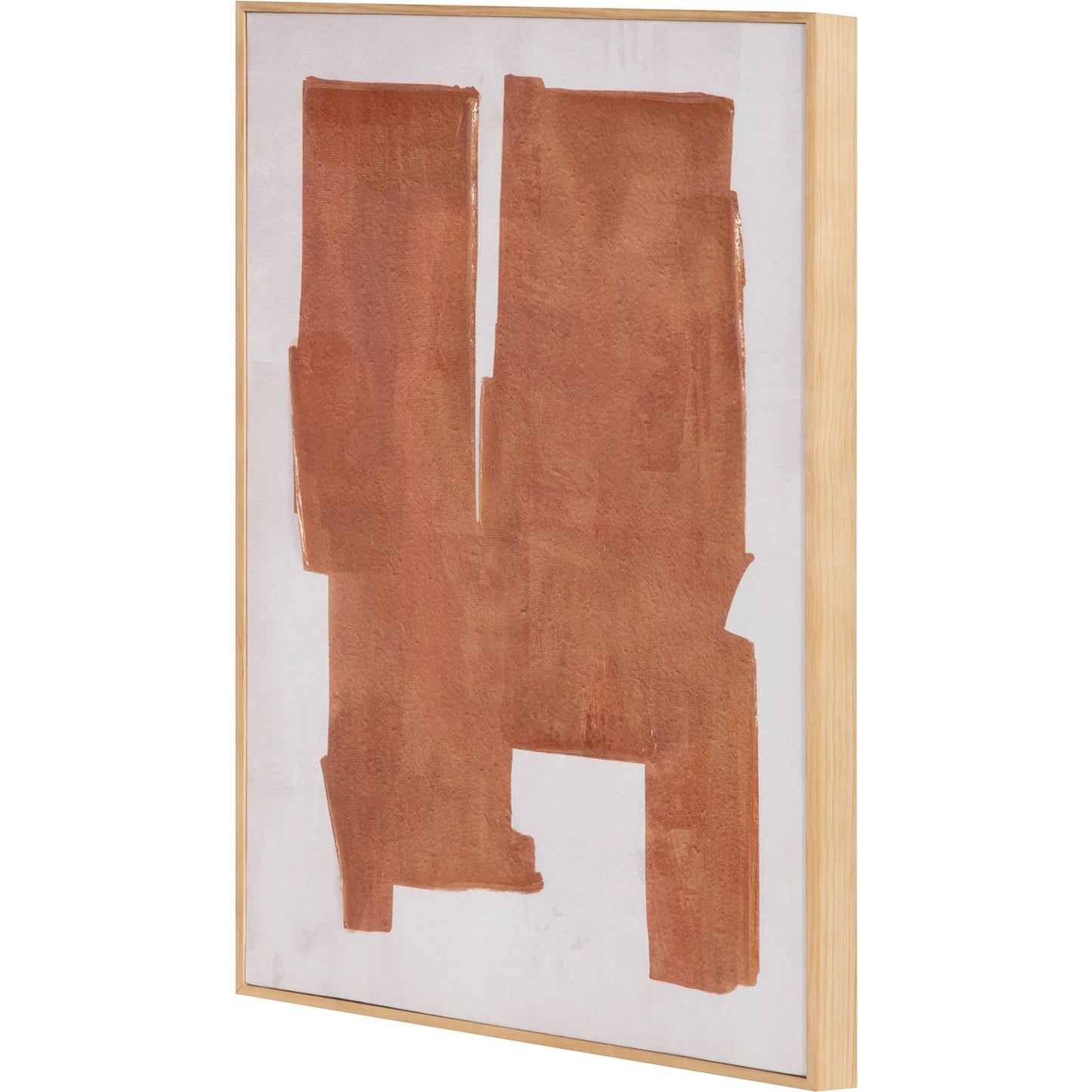 001 SI-2253644 | Primary Silo | Cici 1 Framed Painting by Moe's Home Collection. Made from design painted on canvas, canvas stretched over pine wood, brown pine wood frame in a eclectic & global style.