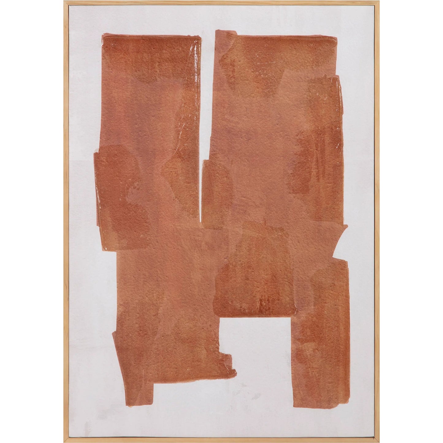 002 SI-2253644 | Additional Silo | Cici 1 Framed Painting by Moe's Home Collection. Made from design painted on canvas, canvas stretched over pine wood, brown pine wood frame in a eclectic & global style.