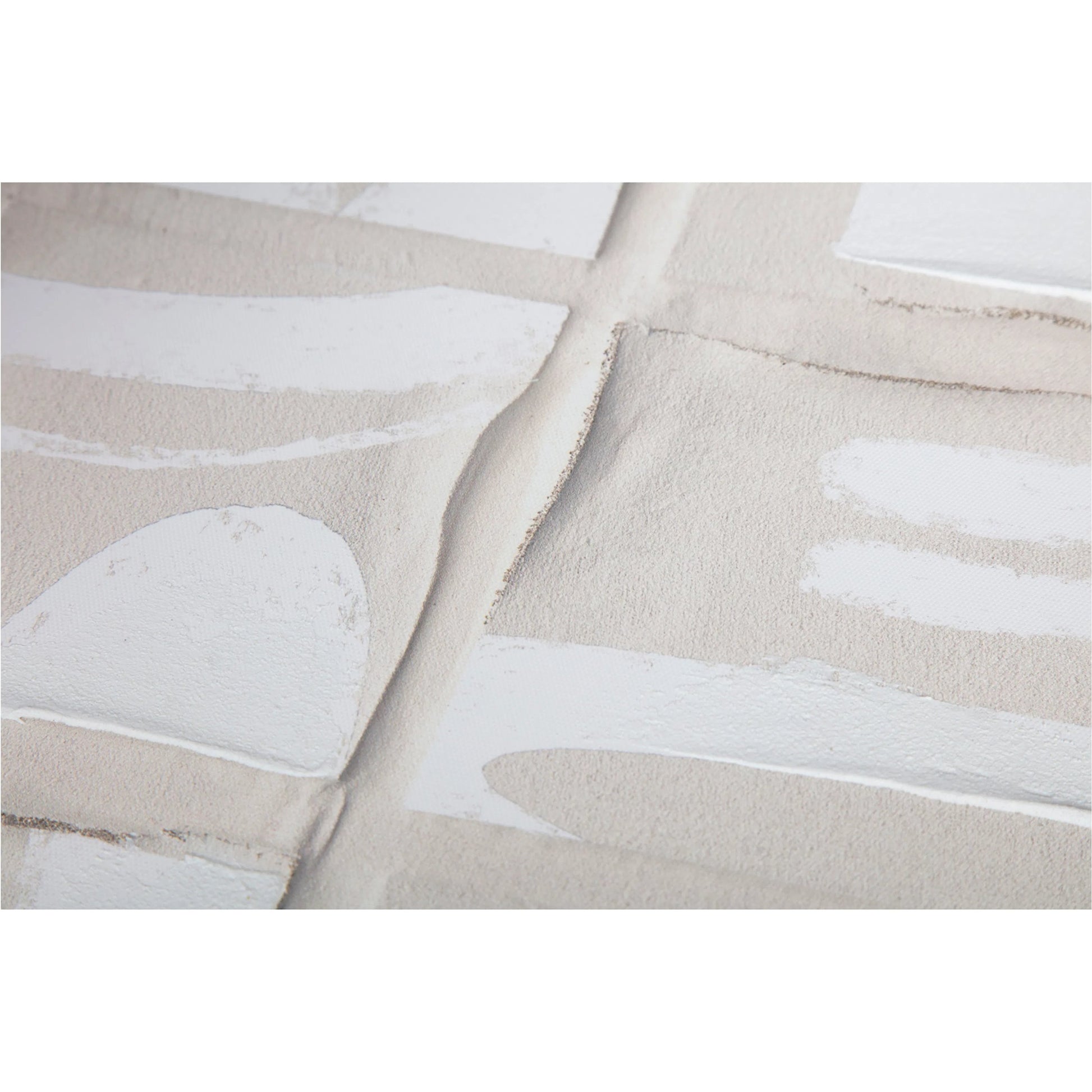Unfold 2 Framed Print by Moe's Home Collection. Made from design printed on canvas, canvas stretched over pine wood, brown pine wood frame in a transitional style.
