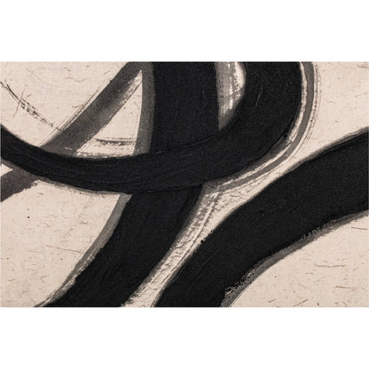 Poet 1 Framed Painting by Moe's Home Collection in multicolor. Made from acrylic paint on canvas, solid pine frame in a transitional style.