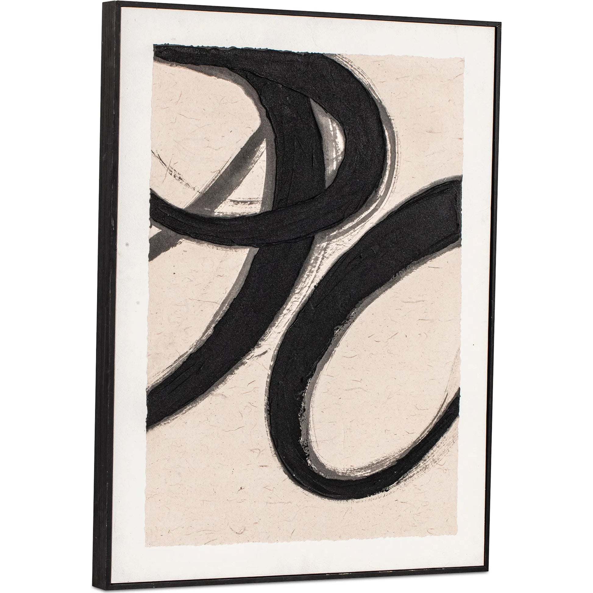 Poet 1 Framed Painting by Moe's Home Collection in multicolor. Made from acrylic paint on canvas, solid pine frame in a transitional style.