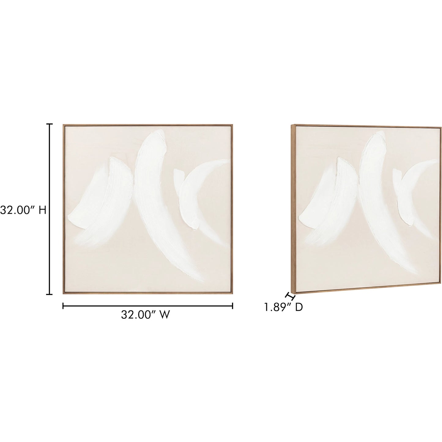 005 SI-2367944 | Additional Silo | Chorus 2 Framed Painting by Moe's Home Collection in multicolor. Made from acrylic paint on canvas, solid pine frame in a transitional style.