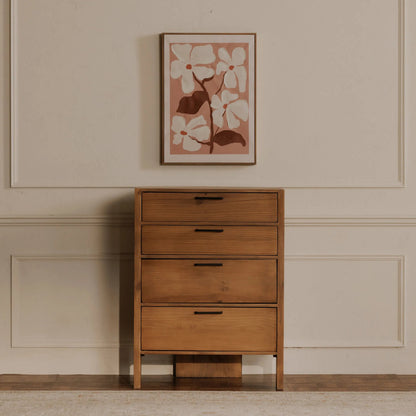 Blush Framed Painting by Moe's Home Collection in multicolor. Made from print on canvas, acrylic paint on canvas, solid pine frame in a eclectic & global style.