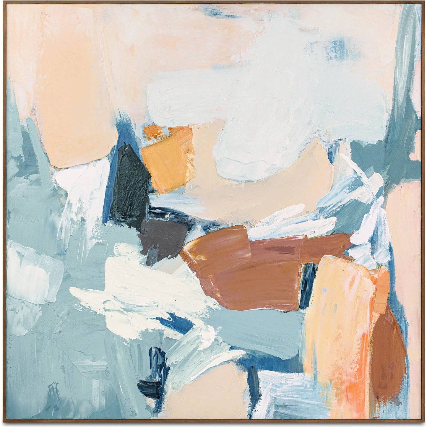 001 SI-2367942 | Primary Silo | Cherish Framed Painting by Moe's Home Collection in multicolor. Made from acrylic paint on canvas, solid pine frame, pine wood stretcher in a eclectic & global style.