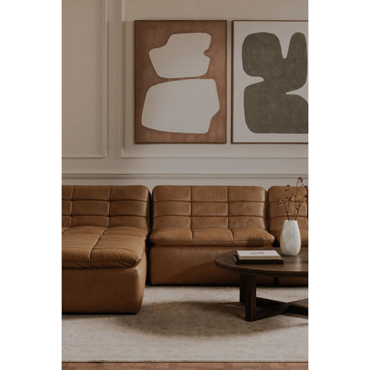 Sulo Framed Painting by Moe's Home Collection in terracotta. Made from acrylic paint on canvas, solid pine frame in a unique style.