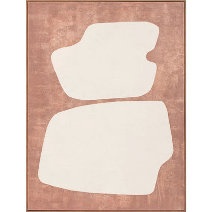 Sulo Framed Painting by Moe's Home Collection in terracotta. Made from acrylic paint on canvas, solid pine frame in a transitional style.