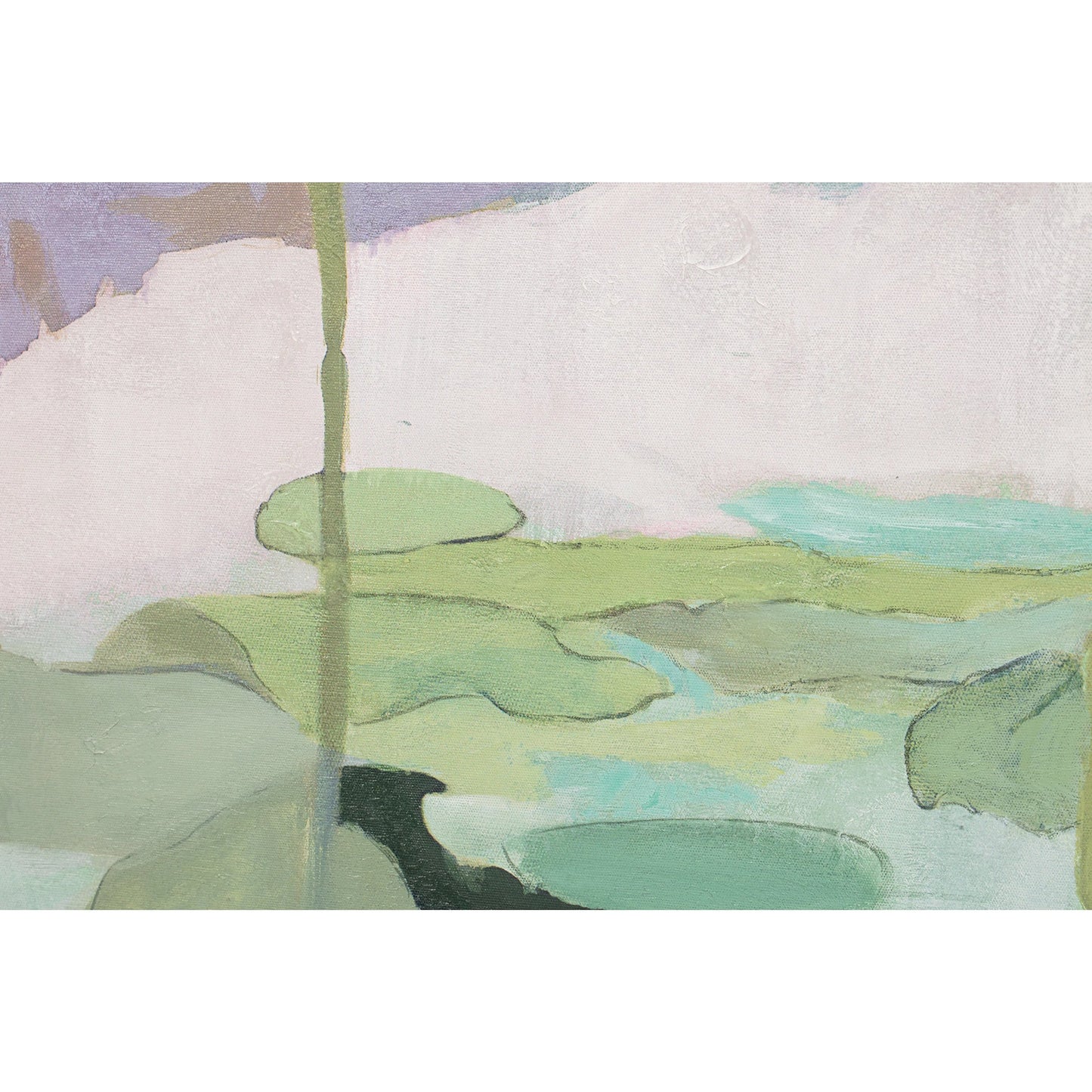 005 SI-2441565 | Closeup | Saison Framed Painting by Moe's Home Collection in multicolor. Made from acrylic paint on canvas, solid pine frame in a eclectic & global style.