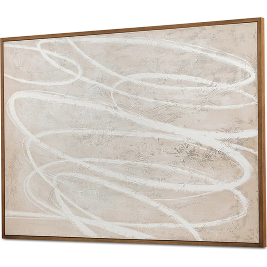 Ever Framed Painting by Moe's Home Collection in multicolor. Made from acrylic paint on canvas, solid pine frame in a unique style.