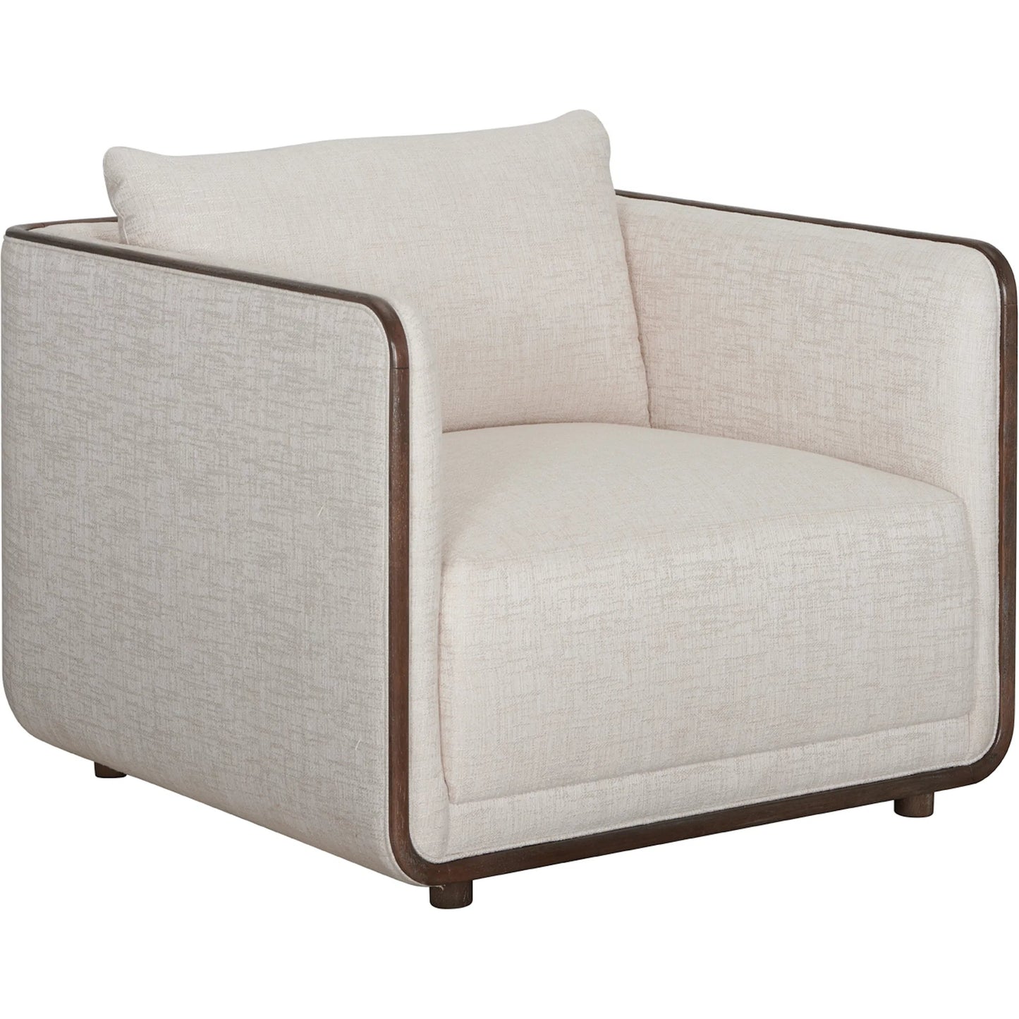 001 SI-2263401 | Primary Silo | Sagrada Lounge Chair, C-Ivory by A.R.T. Furniture in hazel. Made from parrwood in a transitional style.