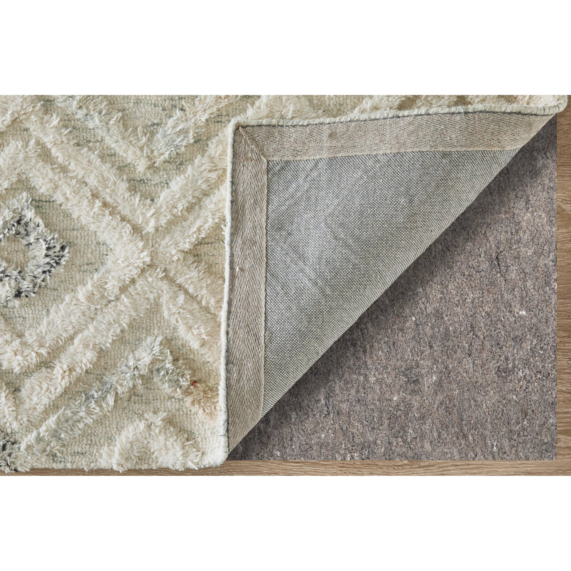 Anica Transitional Moroccan Rug - 8004F by Feizy in ivory, gray, black. Made from wool in a unique style.