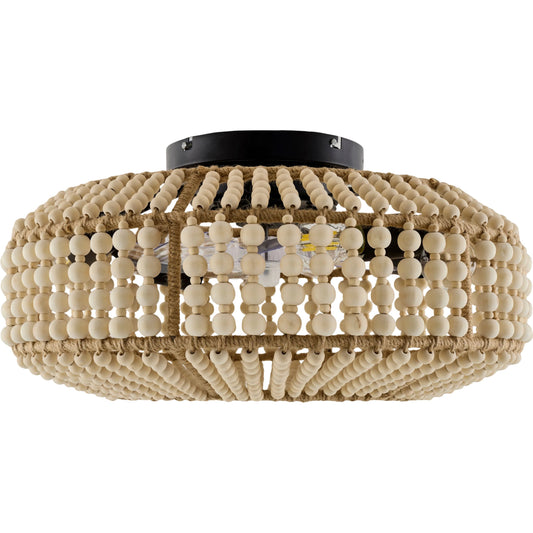 Windora Chandelier by Livabliss in wheat, black and painted. Made from iron, wood in a unique style.