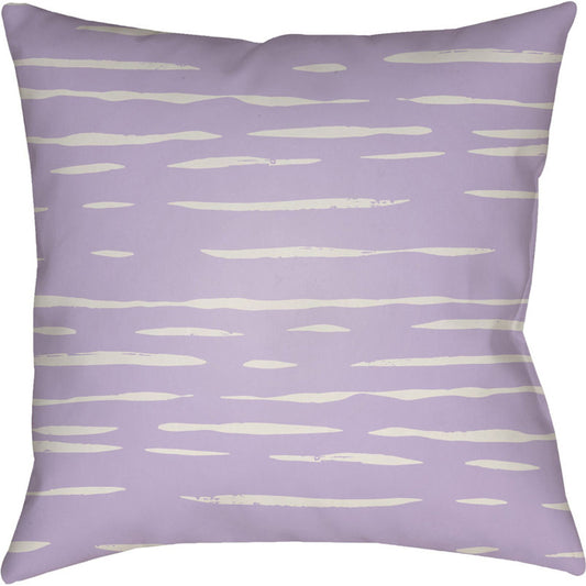 Painted Stripes Pillow - 17701 by Livabliss. Made from front: 100% polyester, back: 100% polyester in a modern style.