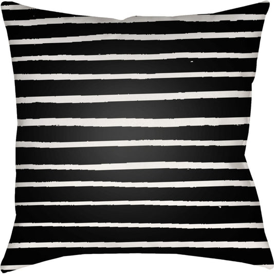 Stripes Pillow - 20870 by Livabliss. Made from front: 100% polyester, back: 100% polyester in a modern style.