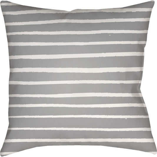 Stripes Pillow - 20870 by Livabliss. Made from front: 100% polyester, back: 100% polyester in a modern style.