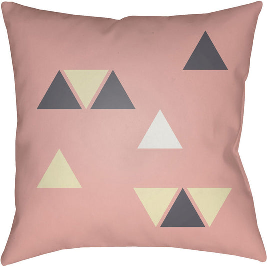 Triangles Pillow - 21526 by Livabliss. Made from front: 100% polyester, back: 100% polyester in a modern style.