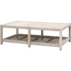 Gray Teak, Taupe, White Flat Rope