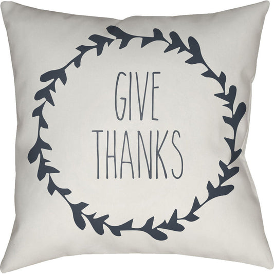 Wreath Pillow - 27465 by Livabliss. Made from front: 100% polyester, back: 100% polyester in a traditional style.