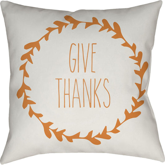 Wreath Pillow - 27465 by Livabliss. Made from front: 100% polyester, back: 100% polyester in a traditional style.