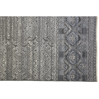 Payton Transitional Diamond Rug - 6495F by Feizy. Made from viscose, wool in a unique style.