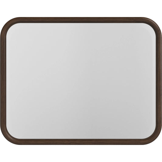 Verge Dresser Mirror by A.R.T. Furniture in handcrated walnut. Made from poplar solids, flat cut walnut veneers in a unique style.