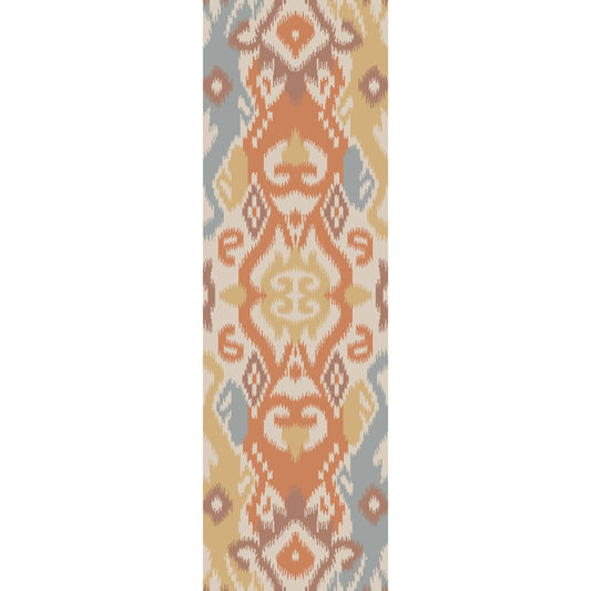 Wanderer Rug - 14882 by Surya in dusty coral, mustard, pale blue, plum, light gray. Made from 100% wool in a unique style.